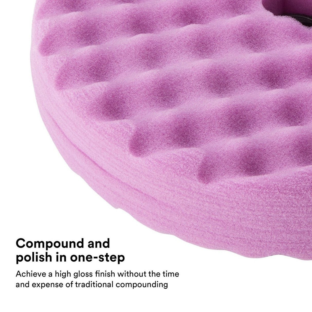 3M Perfect It 1 Step Foam Finishing Pad, Quick Connect, Waffle Face, Purple, 8 in (33035) (7100191416) - (6Pack) - 3