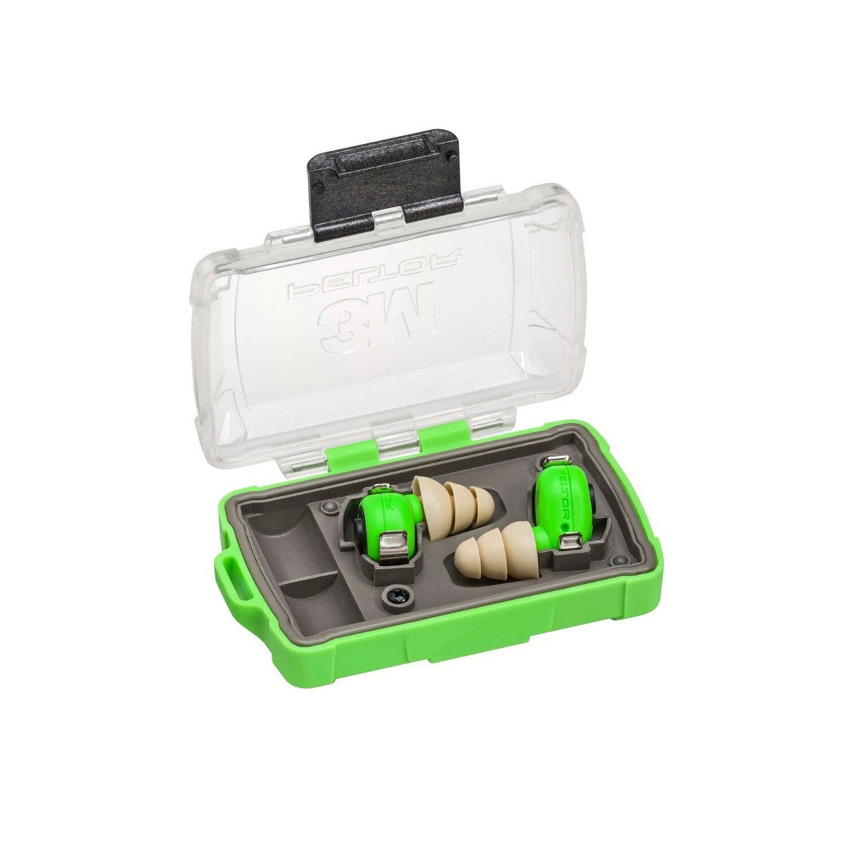 3M EEP-100 PELTOR Electronic Earplug Kit with Rechargeable Charging Case and Eartips (7100193144) - 3