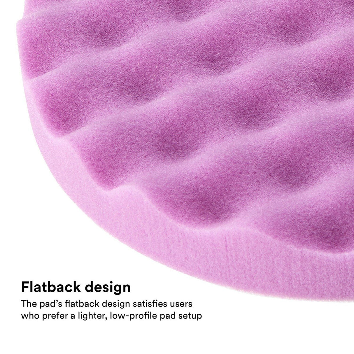 3M 33042 Hookit 1-Step Foam Finishing Pad, Waffle Face, Purple, 6 in (7100193787) (24 Pack) - 3
