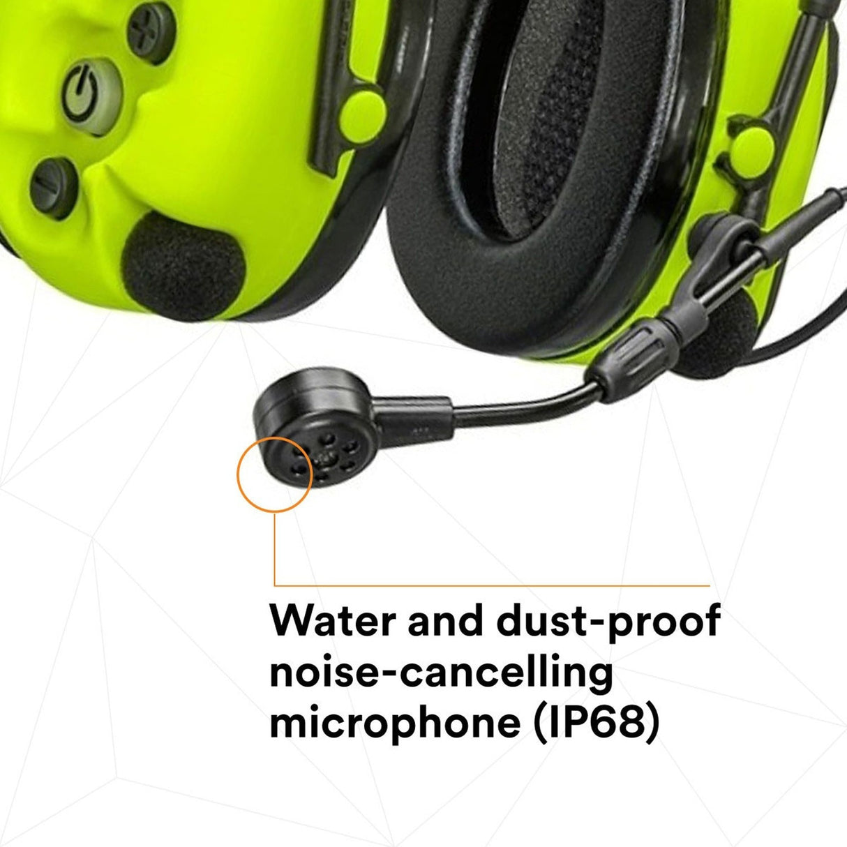 3M MT15H7AWS6 PELTOR WS ProTac XPI Bluetooth Headset with Noise-Canceling Microphone, Headband, Yellow (7100196045) - 5