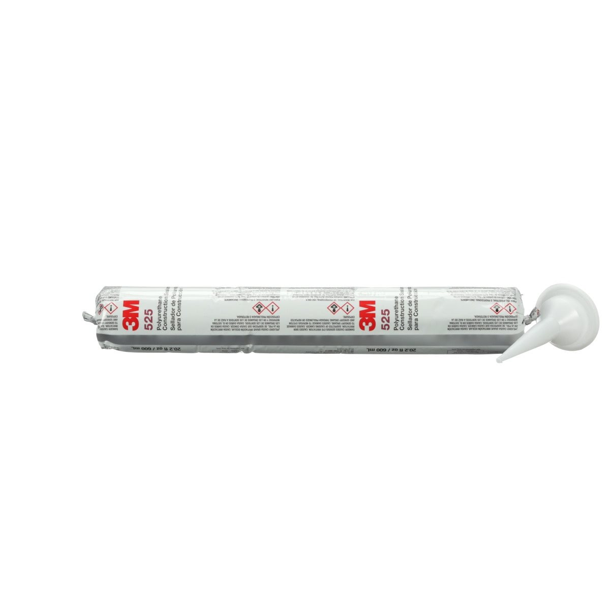 3M 525 Polyurethane Construction Sealant, Gray, 10.5 fl oz Cartridge (7100200170) - (12 Pack) - 5