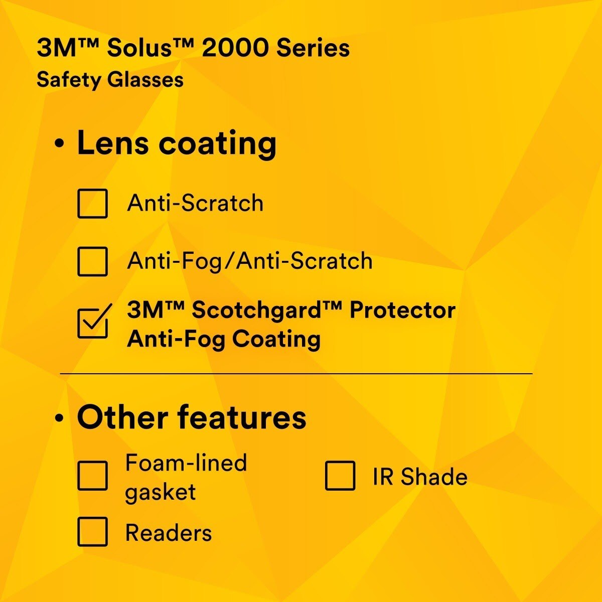 3M S2005SGAF-BGR Solus 2000 Series, Gray/Blue-Green Temples, Scotchgard Anti-Fog Coating, Brown AF-AS lens (7100203166) (20 Pack) - 10