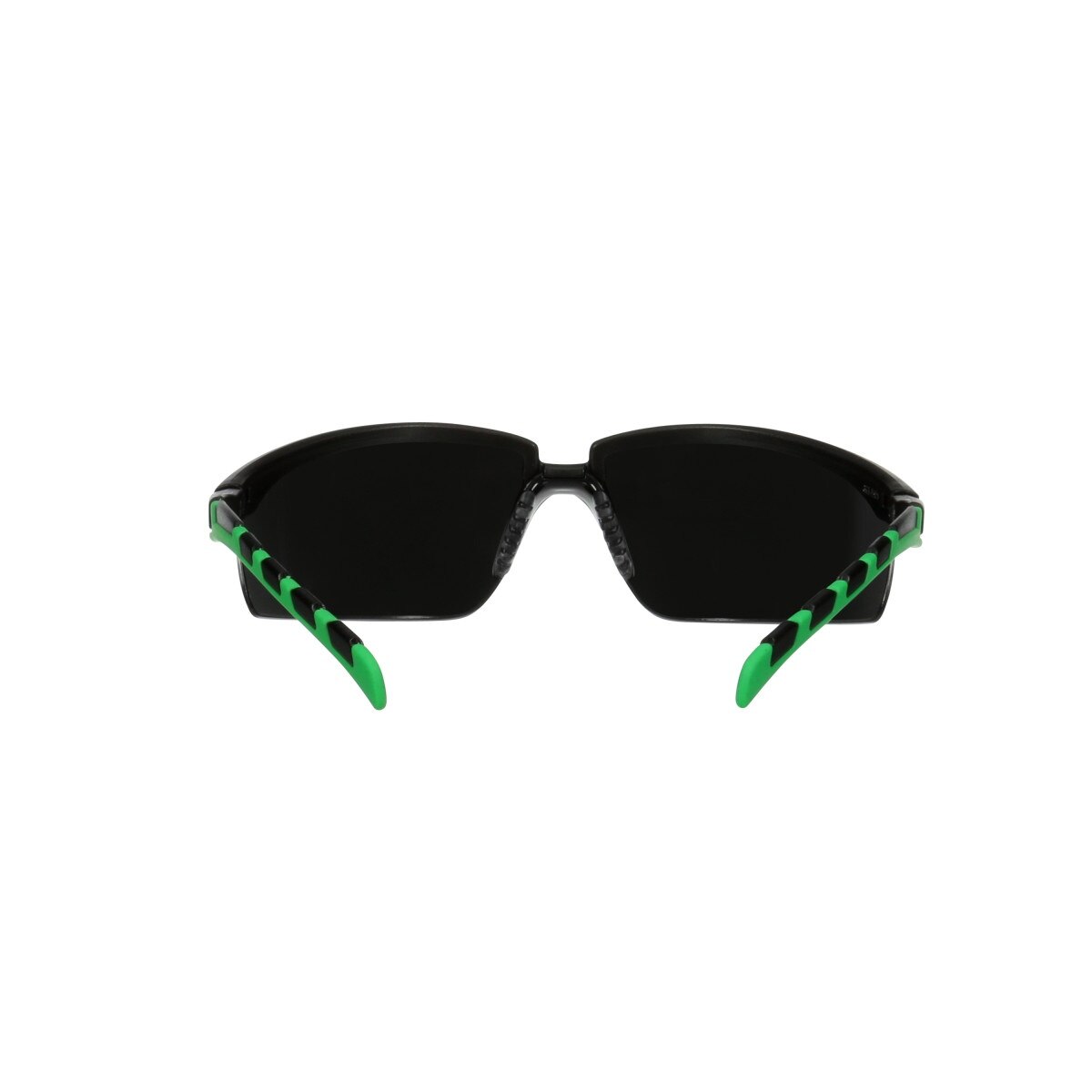 3M S2050AS-BLK Solus 2000 Series Safety Glasses, Anti-Scratch, IR Shade 5.0 Gray Lens, Black/Green Temples (7100203186) (20 Pack) - 4