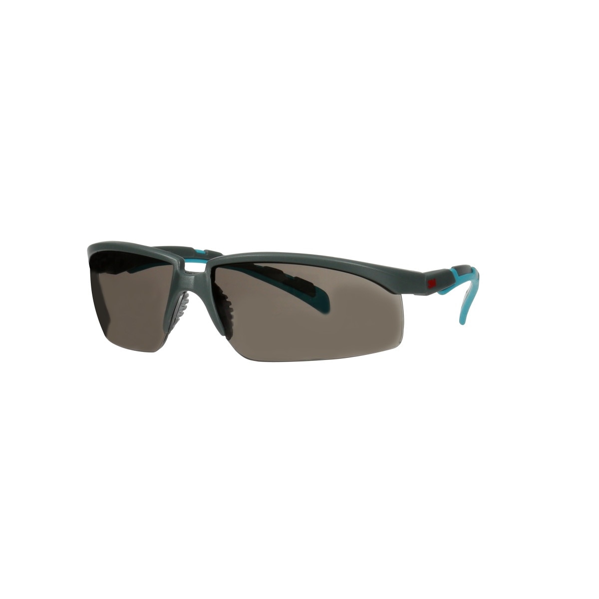 3M S2002SGAF-BGR Solus 2000 Series Safety Glasses with Scotchgard Anti-Fog Anti-Scratch Coating, Gray Lens, Gray Teal Frame, Adjustable Ratchet Temples (7100203287) (20 Pack) - 2