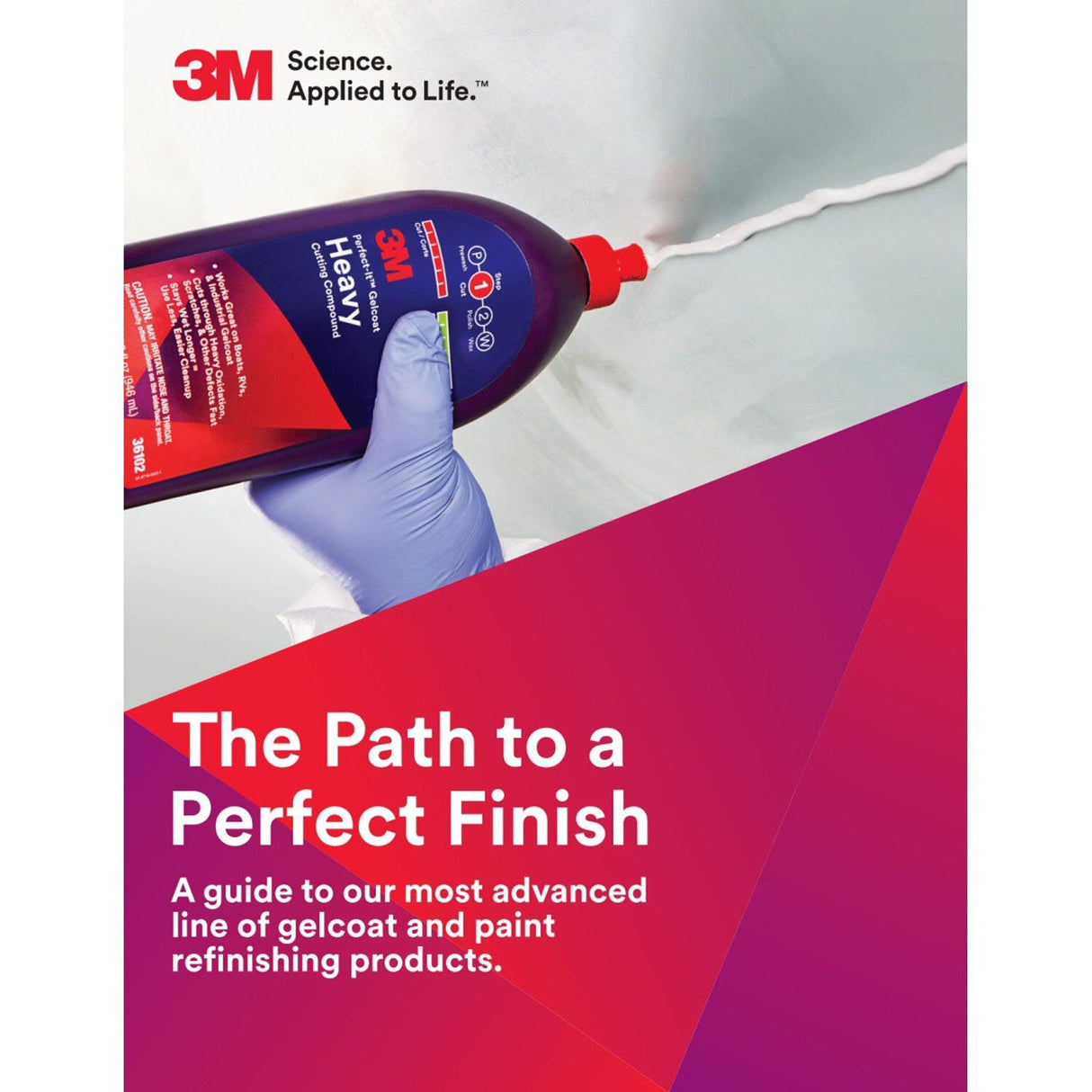 3M 36103 Gelcoat Heavy Cutting Compound, 1 Gallon, Fiberglass Oxidation Remover for Boats and RVs (7100210896) - (4 Pack) - 2
