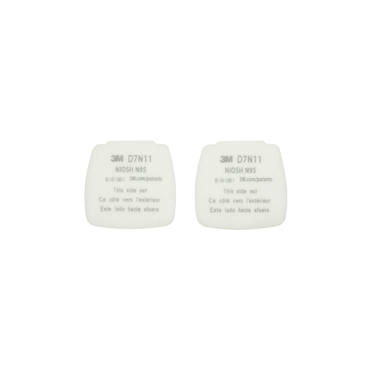 3M D7N11 Secure Click Particulate Filter N95 (7100213450) (200 Pack)