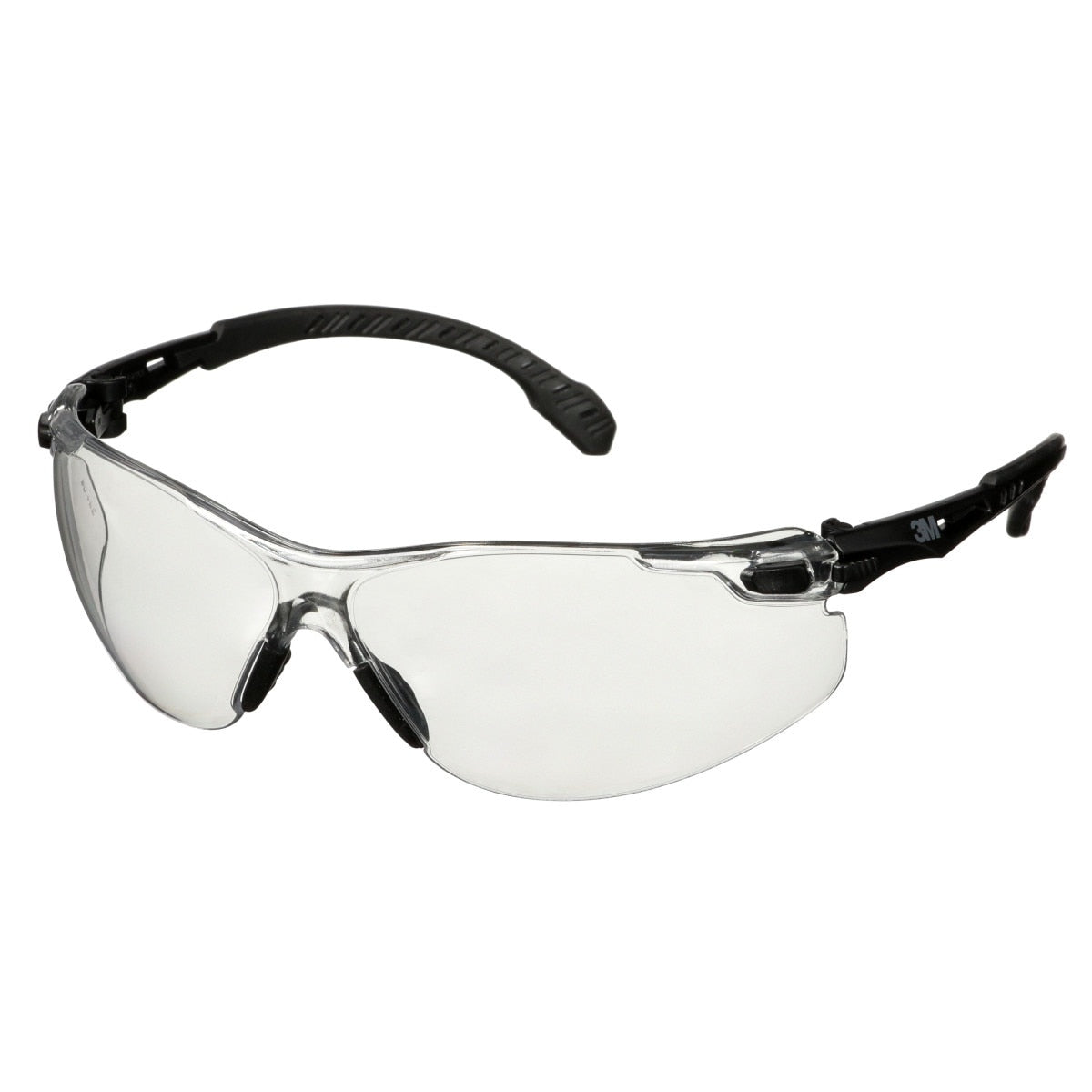 3M Scotchgard Solus 1000 Series Safety Glasses, Black Temples, Clear AF-AS Lens, Anti Fog Anti Scratch (S1501SGAF) (7100220751) - (20Pack) - 10
