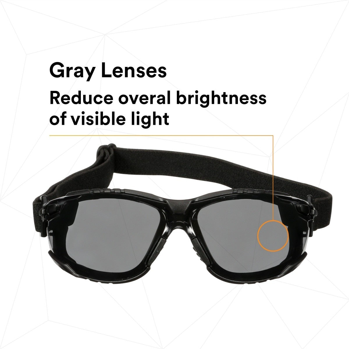 3M Solus 1000 Series Safety Glasses Kit, Black Frame, Gray Scotchgard Anti-Fog Lens (S1502SGAF-KT) (7100221211) - (20Pack) - 6