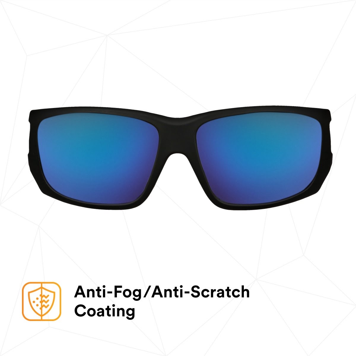 3M MXE1029AF-BLK 1000 Series Safety Glasses, Black Frame, Blue-Violet Mirror Lens, Anti-Fog Anti-Scratch Coating (7100222270) - (20 Pack) - 4
