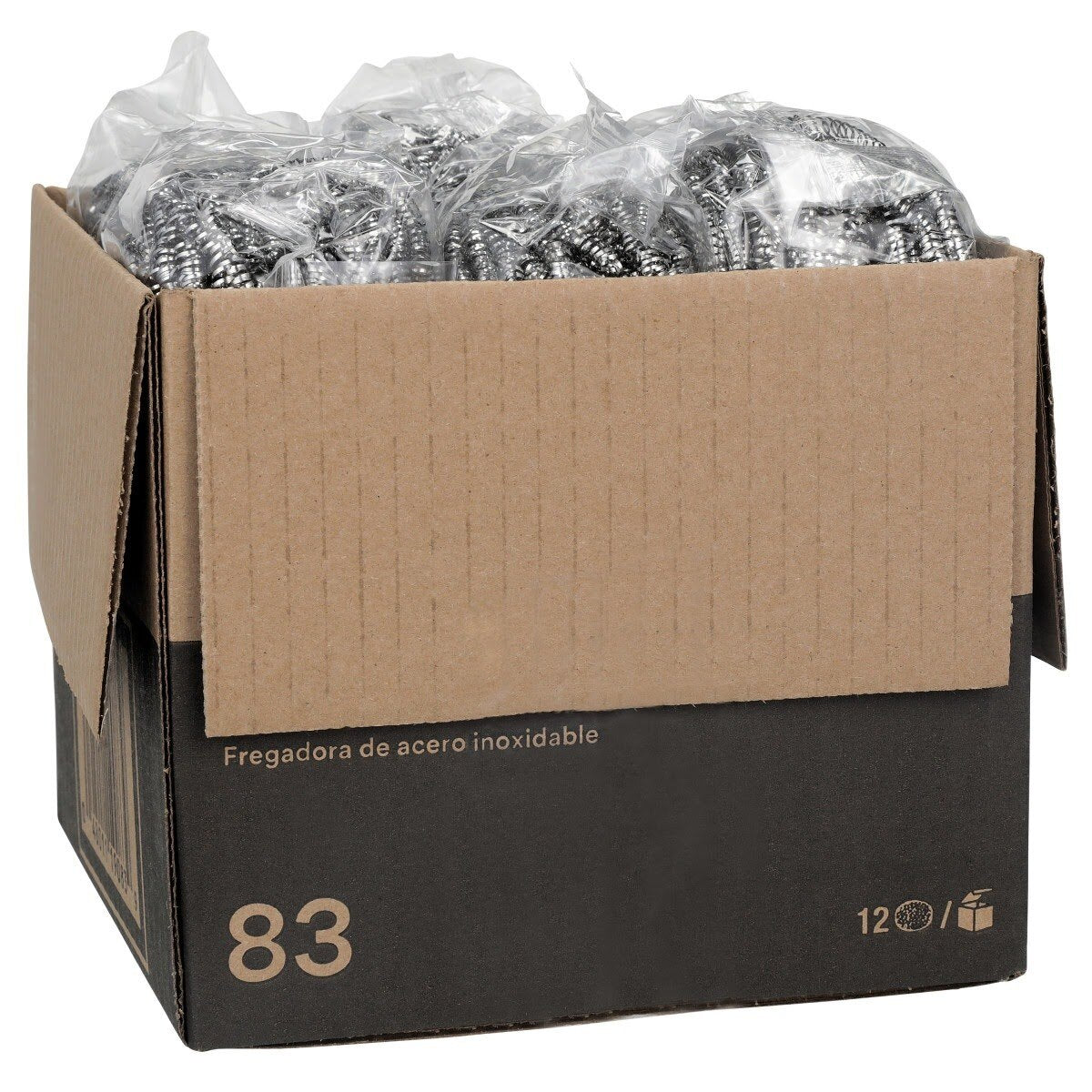 3M 83 Scotch-Brite Stainless Steel Scrubber, 1.20 oz (7100222525) (72 Pack) - 6