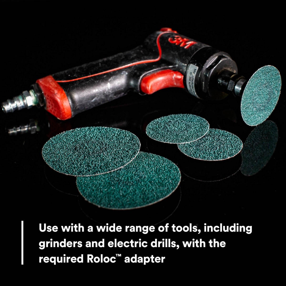 3M 36526 Green Corps Roloc Abrasive Disc 60 Grit Green 2 in (7100225150) (250 Pack) - 8