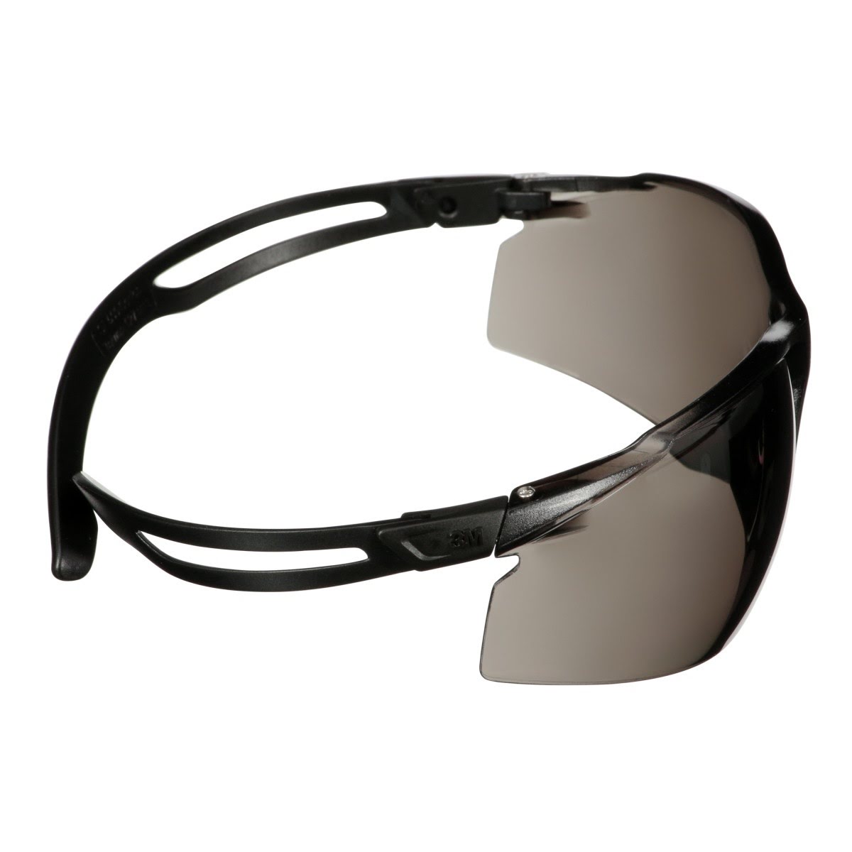 3M SF502AF-BLK SecureFit 500 Series Safety Glasses, Impact Rated ANSI Z87, Adjustable Ratchet Temples, Anti-Fog/Anti-Scratch Gray Lens, Black Frame (7100228722) (20 Pack) - 5