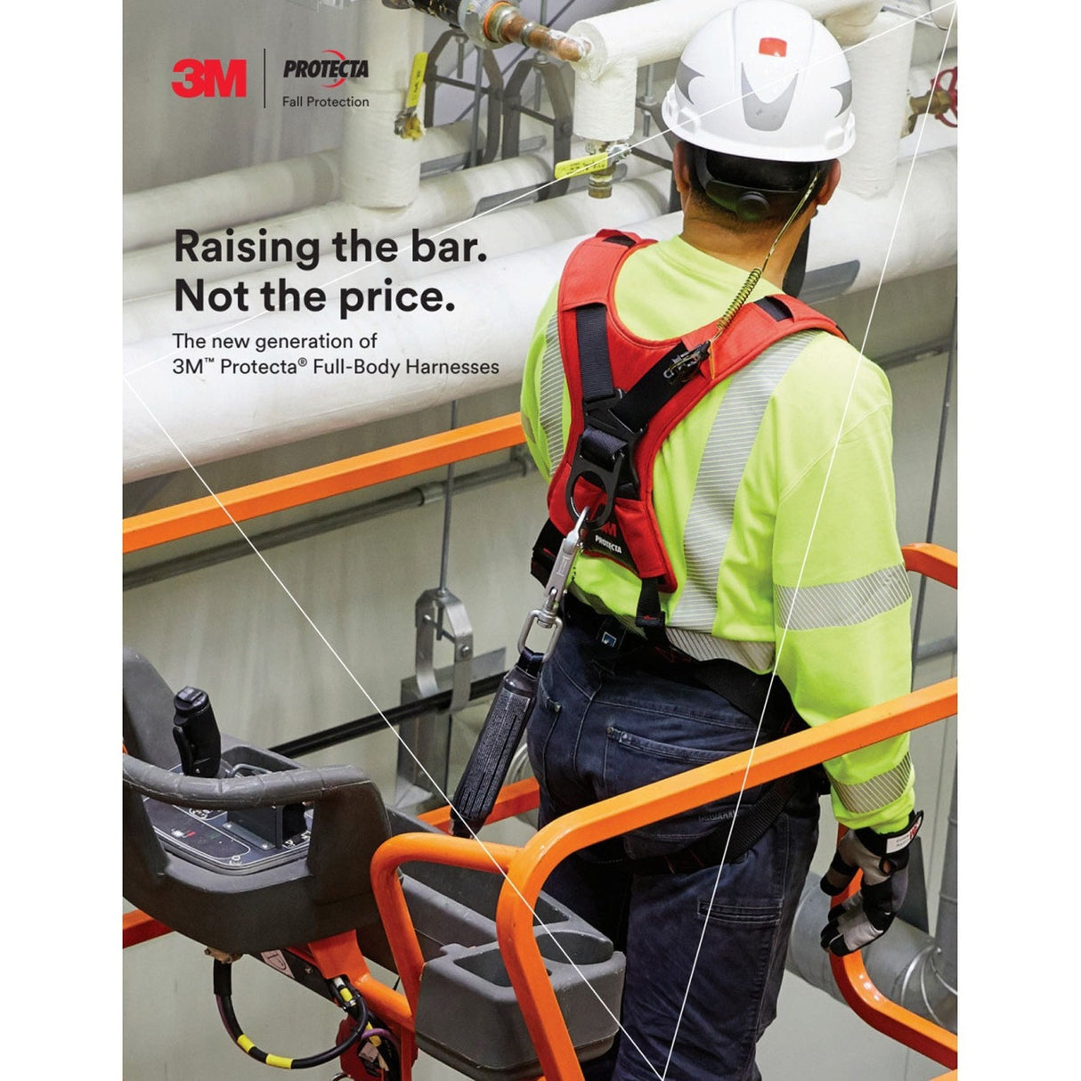 3M 1161207 PROTECTA Comfort Construction Style Positioning Harness, Black, X-Large (7100232014) - 6