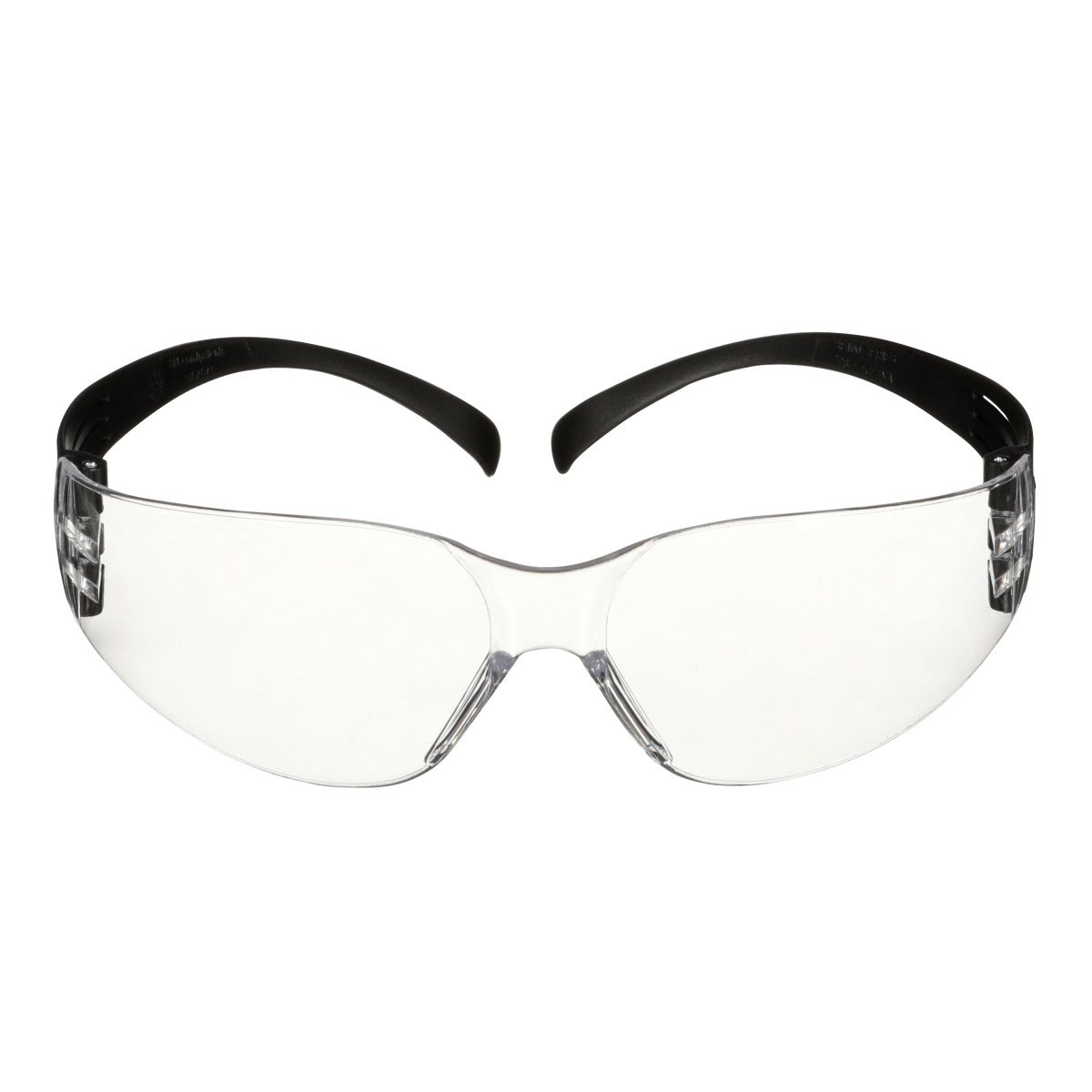 3M SecureFit 100 Series Safety Glasses Clear Anti-Scratch Lens Black Temples (7100238171) - (100Pack) - 8