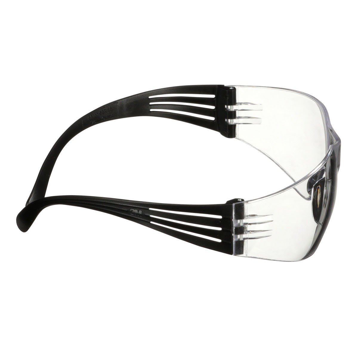 3M SF101AS-BLK SecureFit 100 Series, Black Temples, Clear Anti-Scratch Lens (7100238173) - (20 Pack) - 9