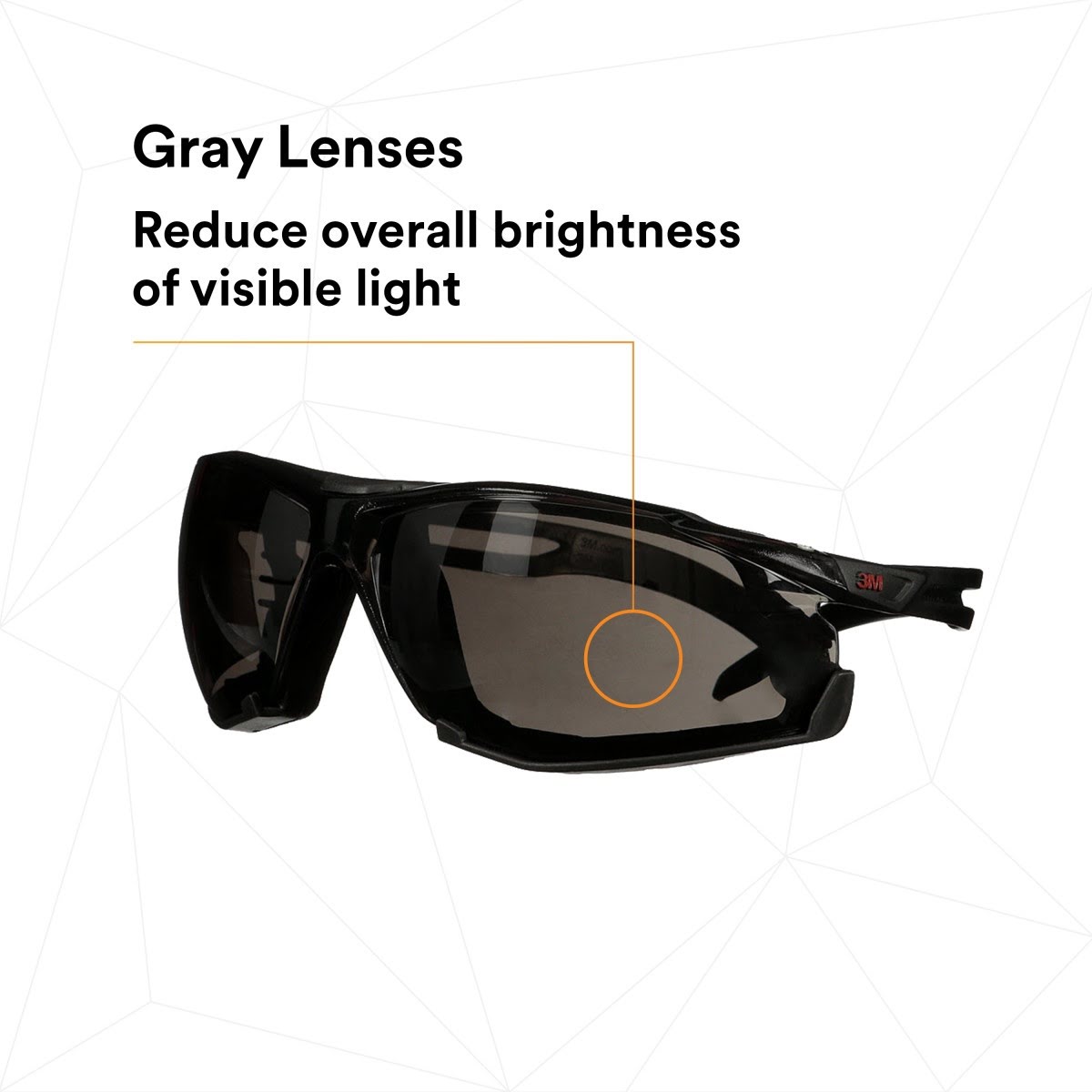 3M SF502SGAF-BLK-FM SecureFit 500 Series Safety Glasses, Gray Lens, Black Frame, Anti-Fog Coating, Anti-Scratch, Foam Gasket (7100239195) - (20 Pack) - 5