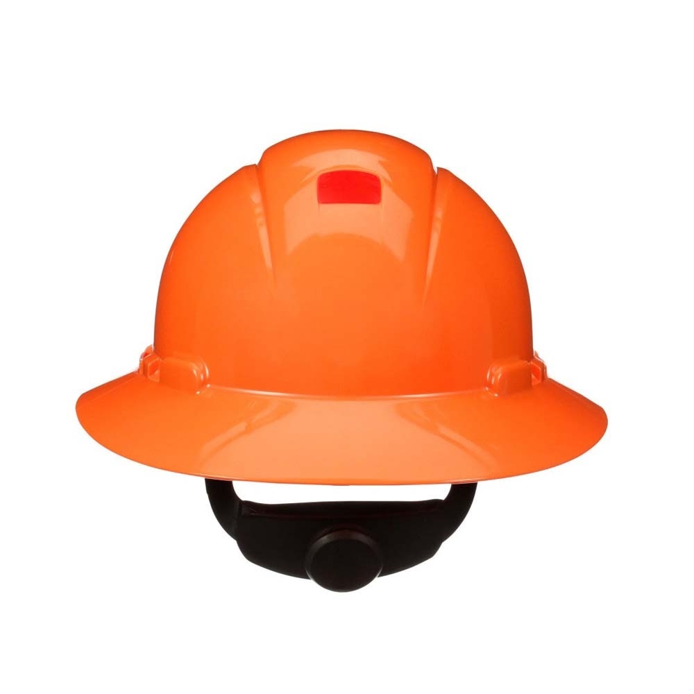 3M H-806SFR-UV SecureFit Full Brim Hard Hat, Orange, Non-Vented with Uvicator and 4-Point Ratchet Suspension (7100239992) - 2