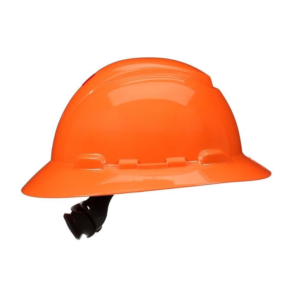 3M H-806SFR-UV SecureFit Full Brim Hard Hat, Orange, Non-Vented with Uvicator and 4-Point Ratchet Suspension (7100239992) - (20Pack) - 5