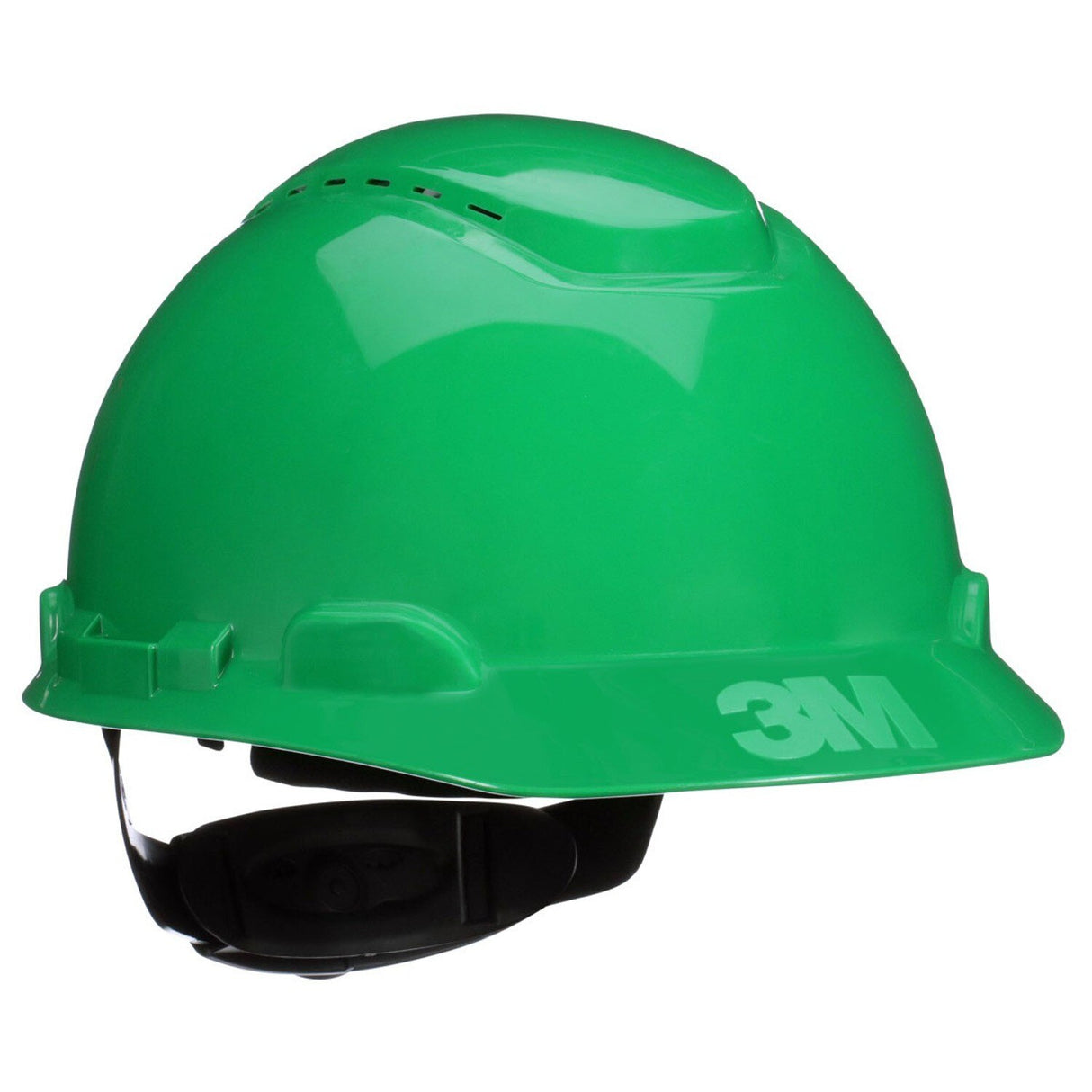 3M H-704SFV-UV SecureFit Green Vented Cap Style Safety Helmet with Uvicator Sensor, 4-Point Pressure Diffusion Ratchet Suspension, ANSI Z89.1 (7100240003) - (20Pack)