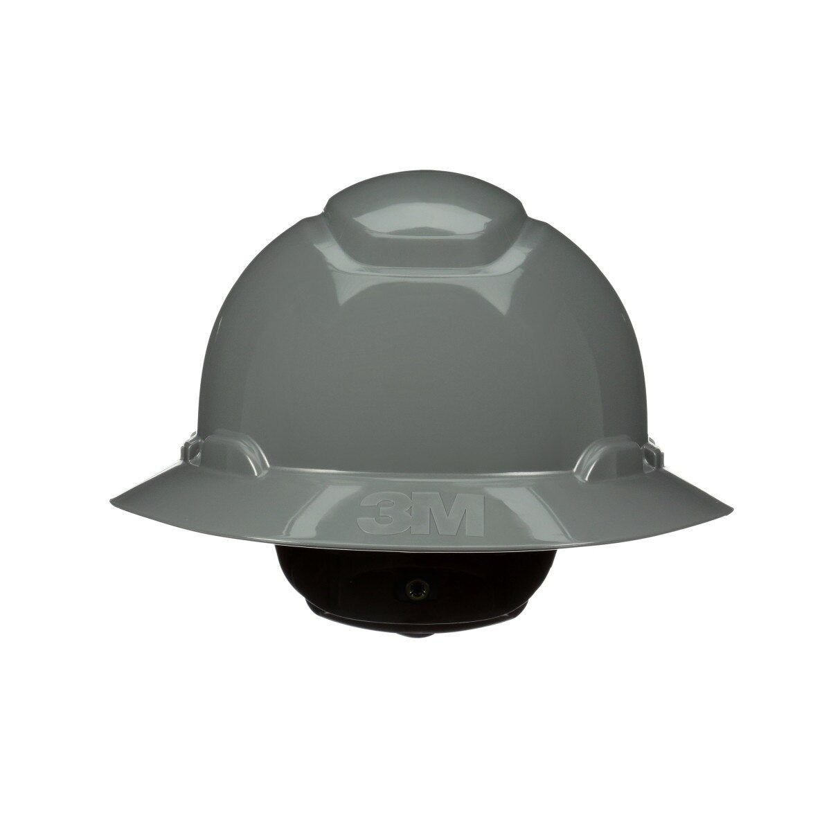 3M SecureFit Full Brim Hard Hat, Grey, Non-Vented, 4-Point Pressure Diffusion Ratchet Suspension, with UVicator Sensor, ANSI Z89.1 (H-808SFR-UV) (7100240025) - (20Pack) - 2