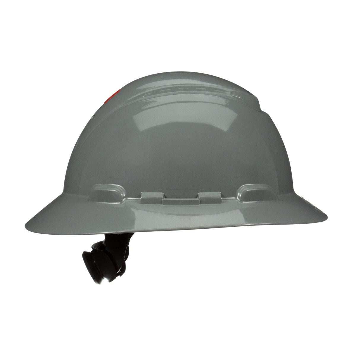 3M SecureFit Full Brim Hard Hat, Grey, Non-Vented, 4-Point Pressure Diffusion Ratchet Suspension, with UVicator Sensor, ANSI Z89.1 (H-808SFR-UV) (7100240025) - (20Pack) - 5
