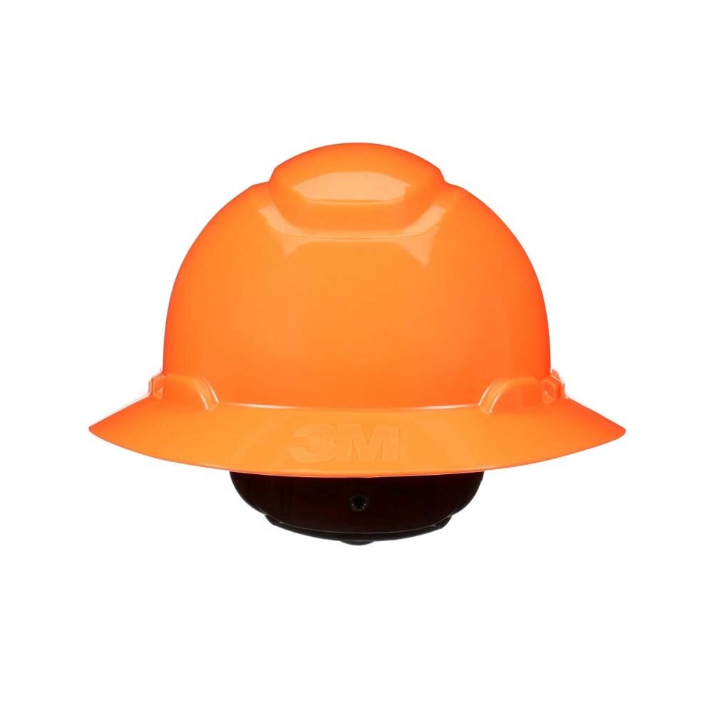 3M H-807SFR-UV SecureFit Full Brim Hard Hat , H-Vis Orange, 4-Point Pressure Diffusion Ratchet Suspension with UVicator (7100240033) - (20Pack)