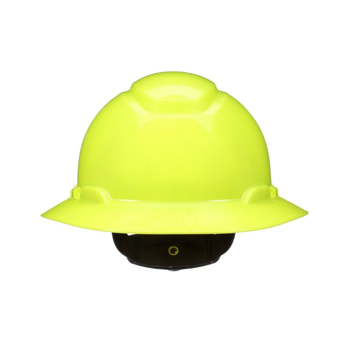 3M 7100240034 SecureFit Full Brim Hard Hat, Hi-Vis Yellow, Non-Vented, 4-Point Pressure Diffusion Ratchet Suspension with UVicator (H-809SFR-UV) (7100240034) - (20Pack) - 2