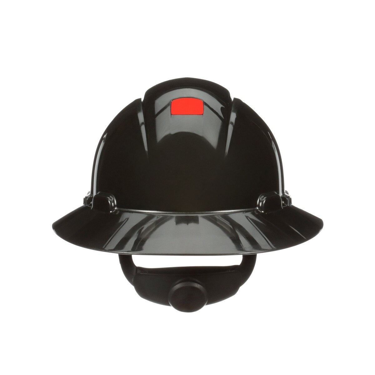 3M SecureFit Full Brim Hard Hat, Black, 4-Point Pressure Diffusion Ratchet Suspension, with Uvicator (H-812SFR-UV) (7100240039) - (20Pack)