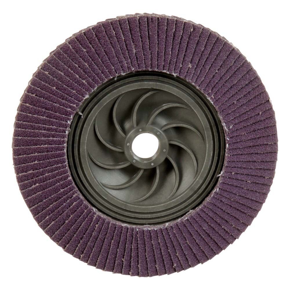 3M 769F Flap Disc , Type 29, 80+ Grit, 5 in x 5/8-11 Thread, Precision-Shaped Ceramic Grain for Grinding and Finishing on Carbon and Stainless Steel (7100242992) - (10Pack) - 3