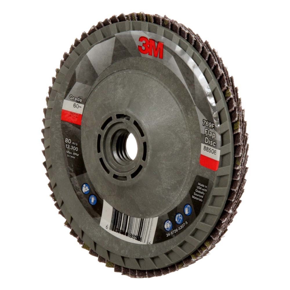3M 769F Flap Disc , 60+, T29 Quick Change, 4-1/2 in x 5/8 in-11 (7100243874) - 4