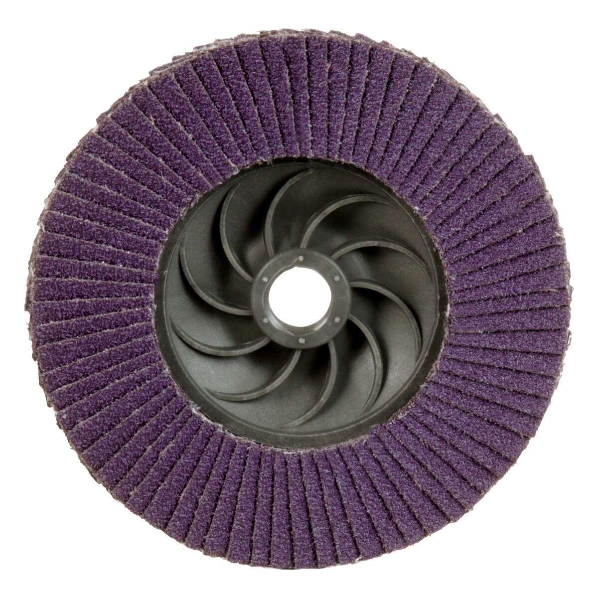 3M 769F Flap Disc T27 Quick Change 60 Plus Precision Shaped Ceramic Purple 4-1/2 in x 5/8 in-11 (7100243877) - (10 Pack) - 3