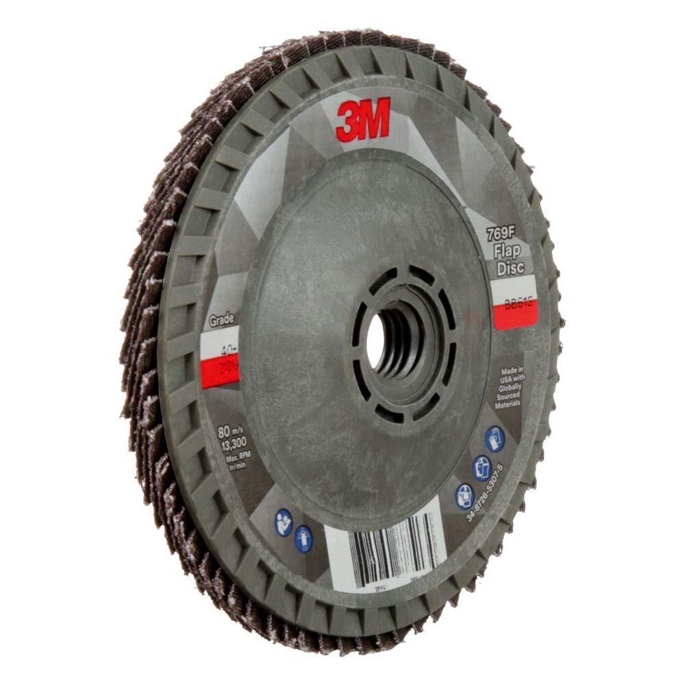3M 769F Flap Disc , 40+, T29 Quick Change, 4-1/2 in x 5/8 in-11 (7100244822) - 2