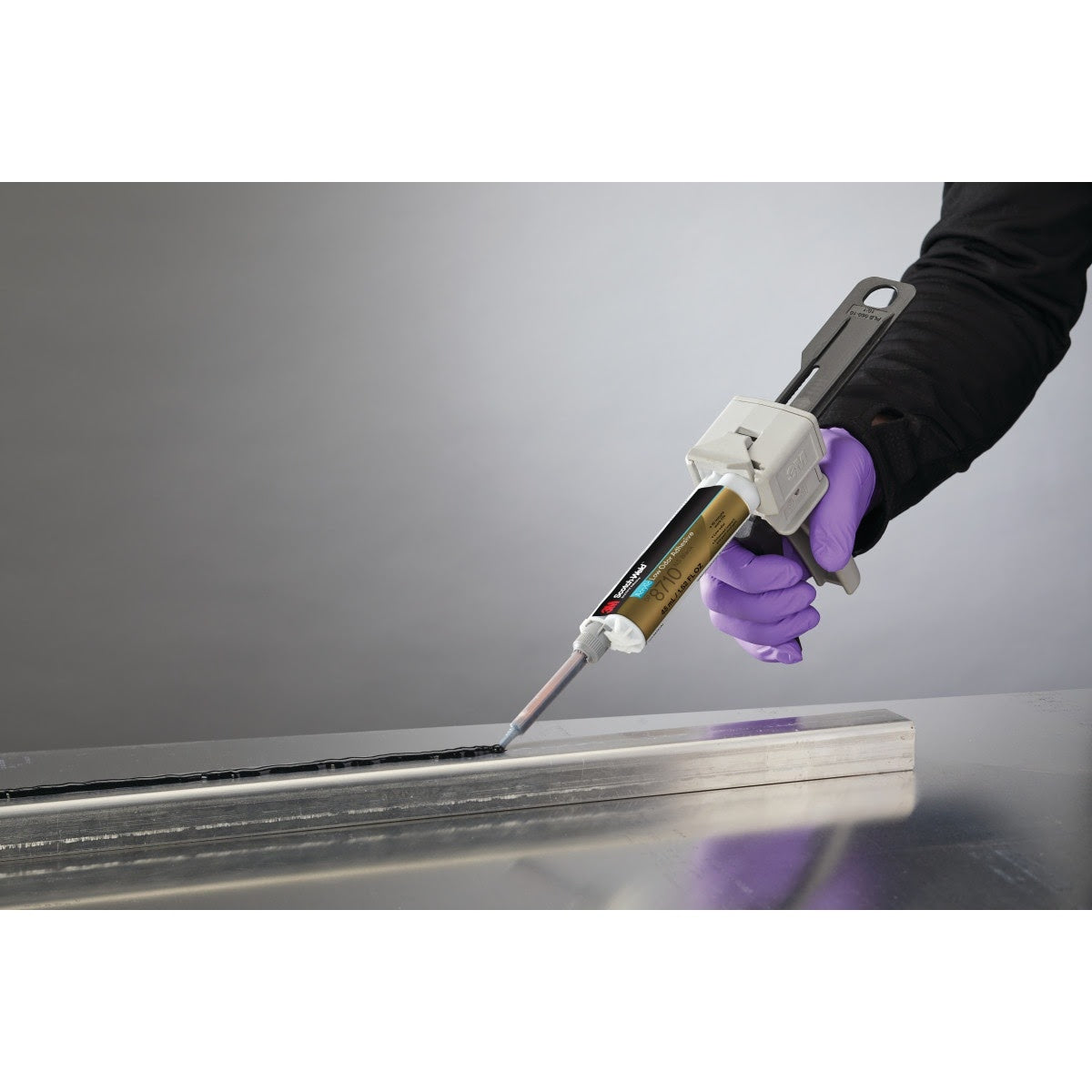 3M DP8705NS Scotch-Weld Low Odor Acrylic Adhesive, Black, 45 mL Duo-Pak (7100245036) - (12Pack) - 3