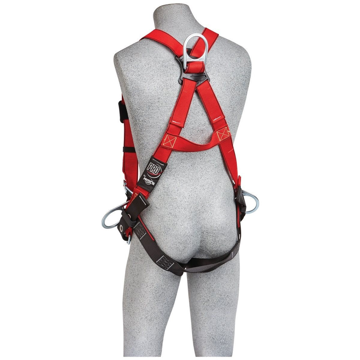 3M 1191385 PROTECTA Hot Work Vest-Style Positioning Safety Harness, 3 D-Rings, Medium/Large, Red, 420 lb Capacity (7100247387)