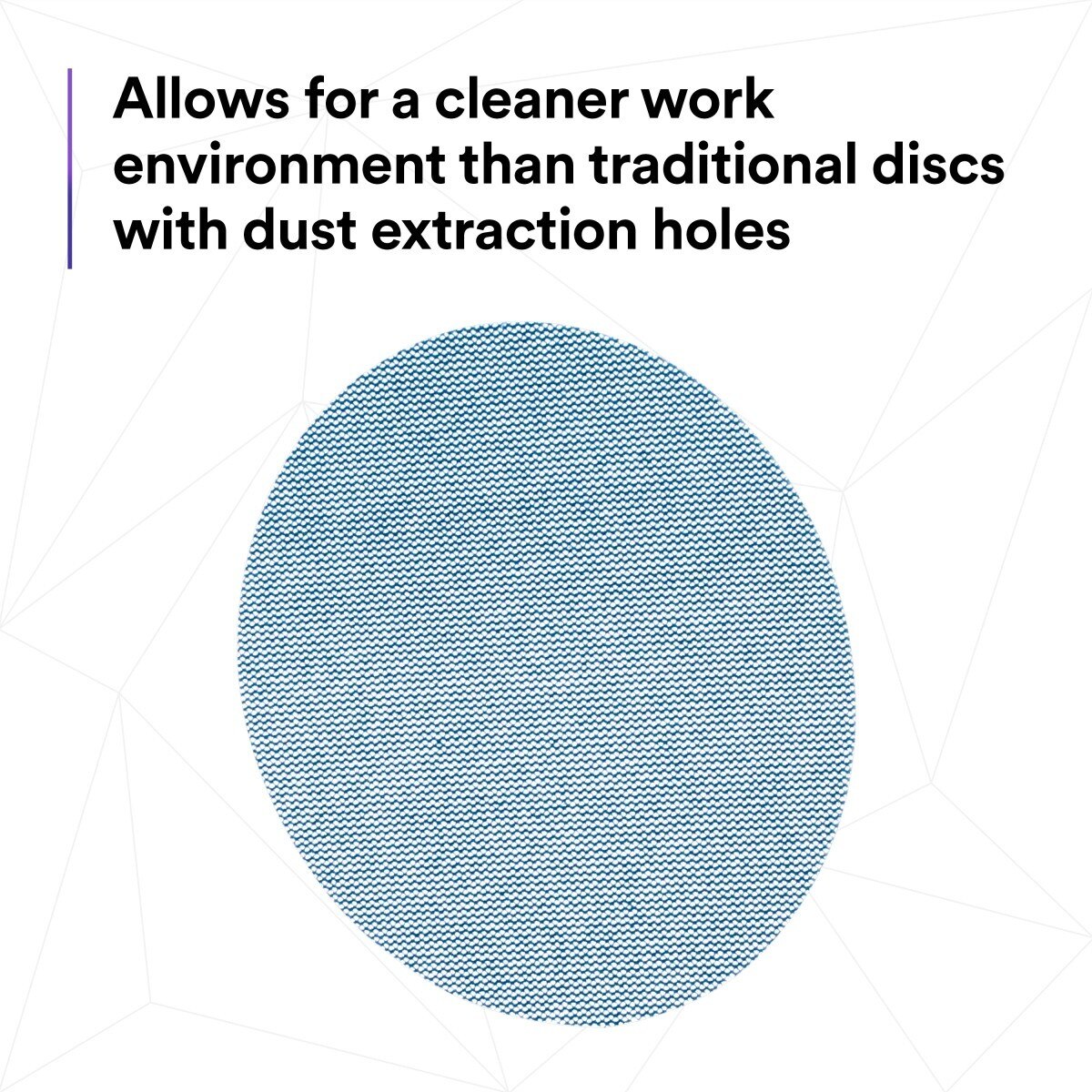 3M 310W Xtract Clean Sanding Net Disc, 220+, 5 in x NH, Die 500X, Hook & Loop, Blue (7100247526) (500 Pack) - 6