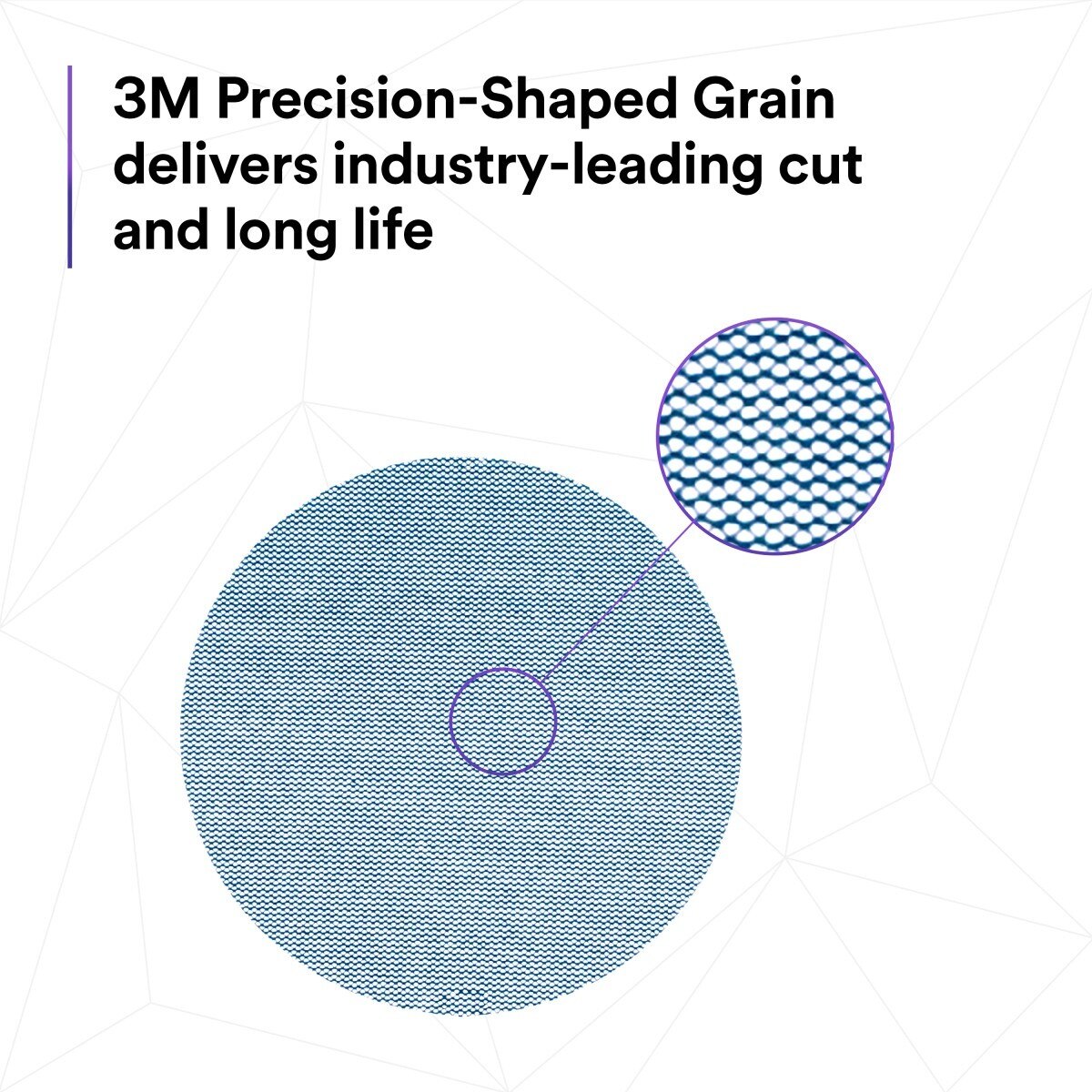 3M 310W Xtract Clean Sanding Net Disc, 220+, 5 in x NH, Die 500X, Hook & Loop, Blue (7100247526) (500 Pack) - 7