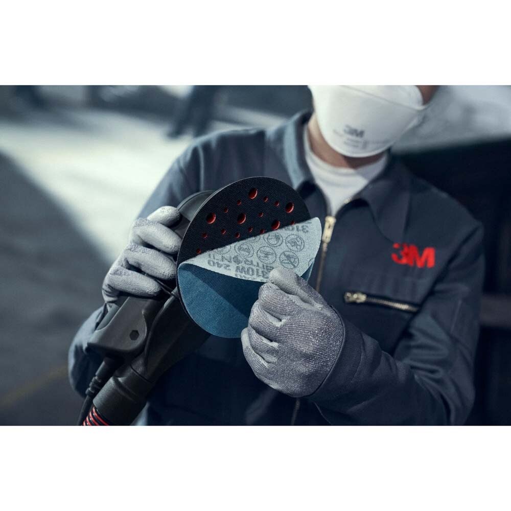 3M 310W Xtract Net Disc 320+ 8 in Die 800L Hook and Loop Sanding Discs for Virtually Dust-Free Metal Wood and Composite Finishing (7100249821) (500 Pack) - 6