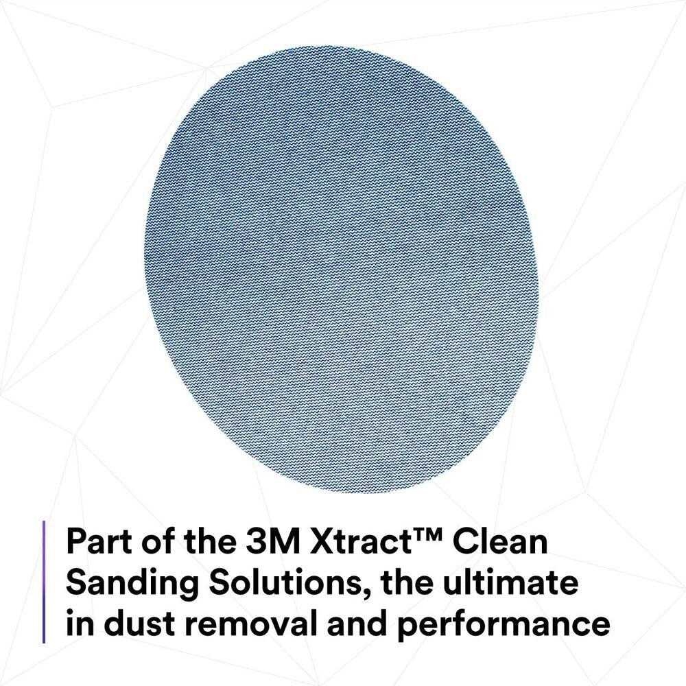 3M 310W Xtract Net Disc 8 in Hook and Loop Sanding Disc, 150+ Grit, Die 800L, Virtually Dust-Free (7100252820) (50 Pack) - 6