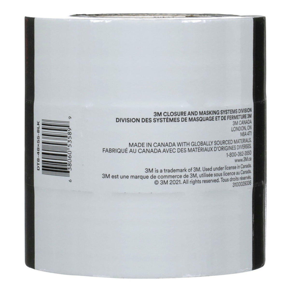 3M DT8 All Purpose Duct Tape, Black, 1-7/8 in x 60 yd, 8 mil (7100253082) (24 Pack) - 4
