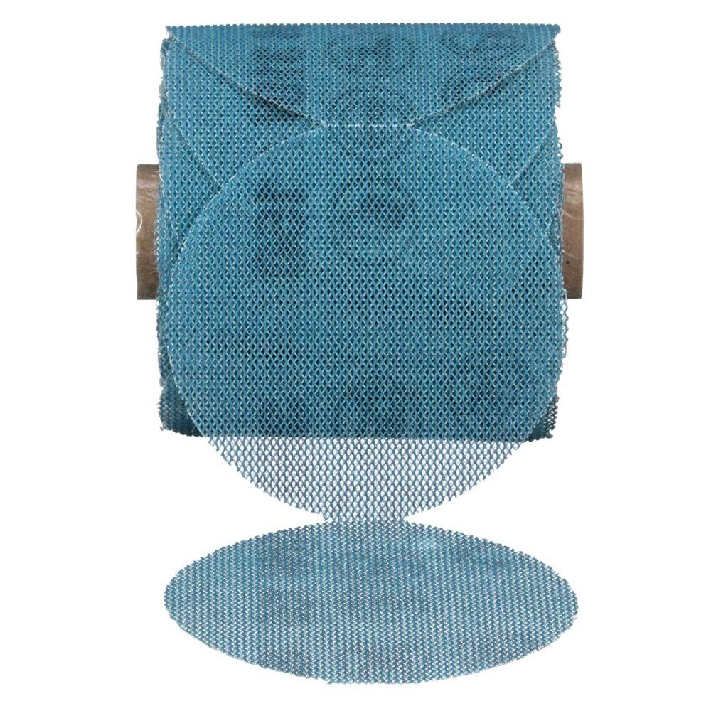 3M 36451 Blue Net Disc Roll , 3 in, 150+ Grade, Best in Class, Virtually Dust-Free, Abrasive Sheet Roll (7100254369) - (8Pack) - 6