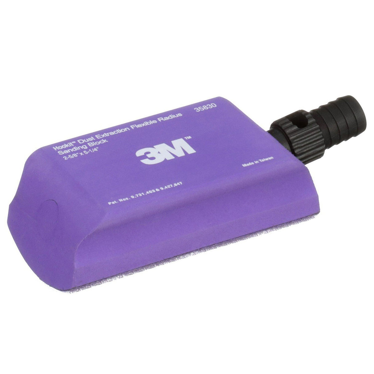 3M Hookit Dust Extraction Flexible Radius Sanding Block, 133 mm x 66 mm (35830) (7100256625) - (24Pack) - 3