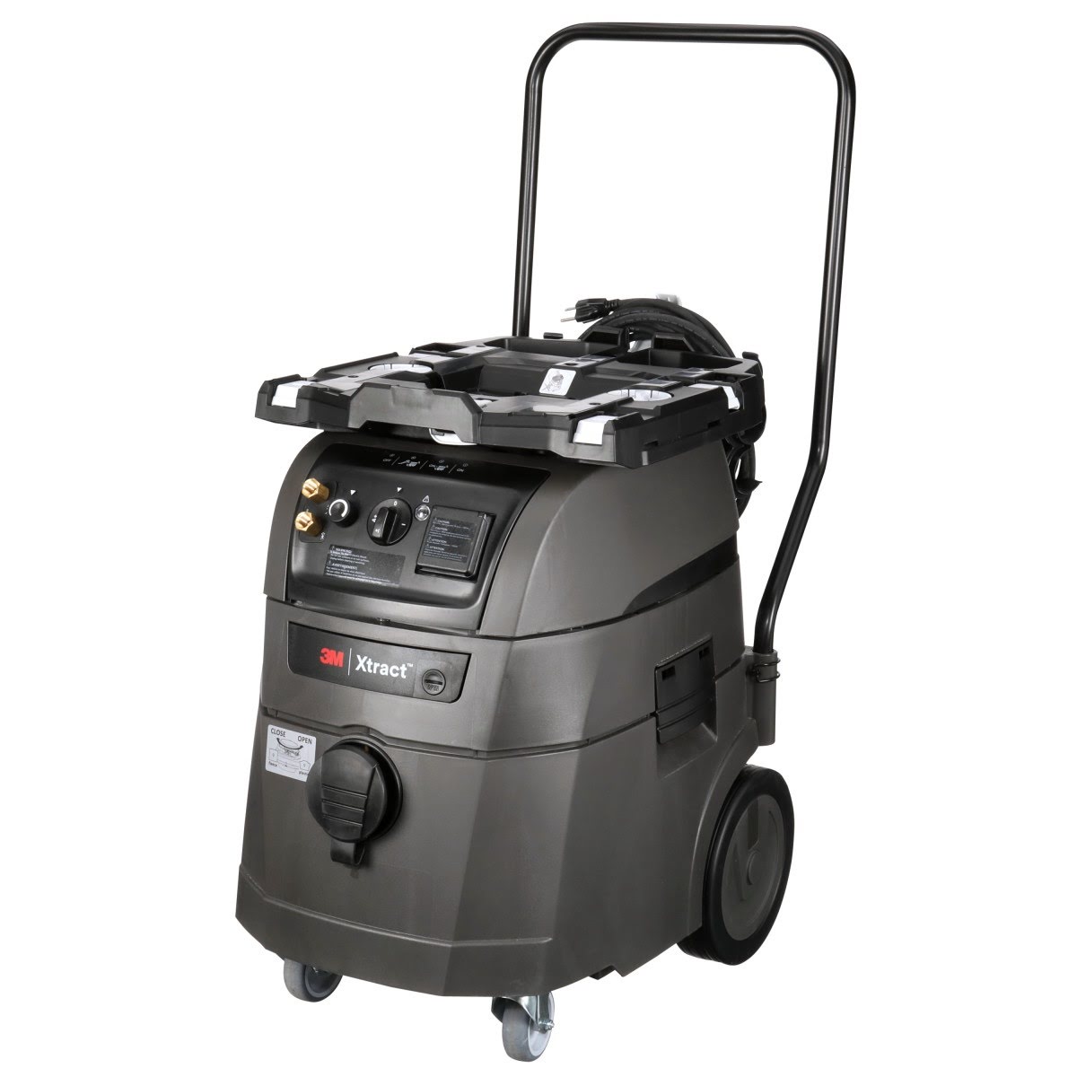3M 64256 Xtract Clean Sanding Portable Dust Extractor Industrial Vacuum HEPA Filter Automatic Filter Clean 9 Gallon 35 Liter 110 V Black (7100260425) - 7
