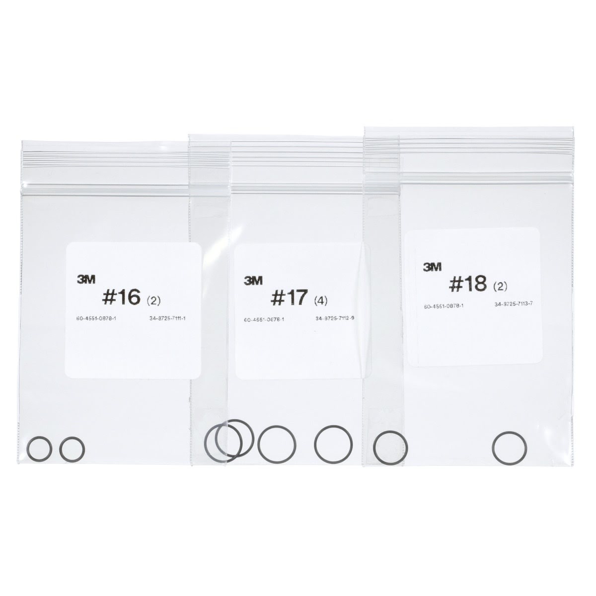 3M 26841 Performance Spray Gun O-Ring Replacement Kit, Black (7100261169) - (4 Pack) - 2