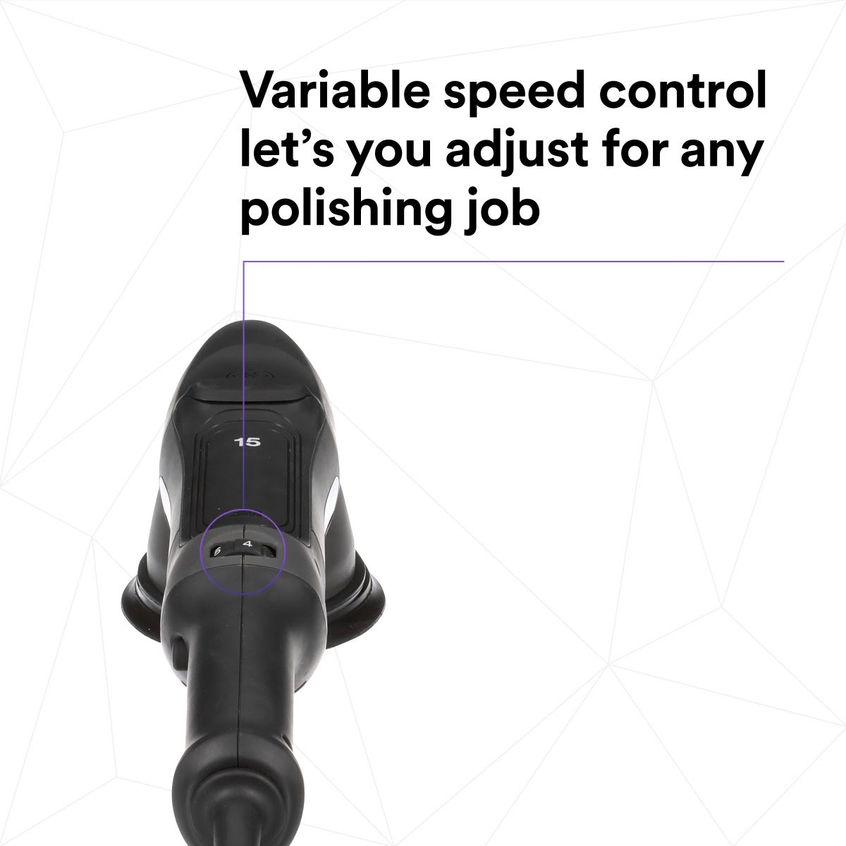 3M 34100 Random Orbital Polisher, 15 mm, 120V, 60 Hz, Plug A (7100262853) - 10