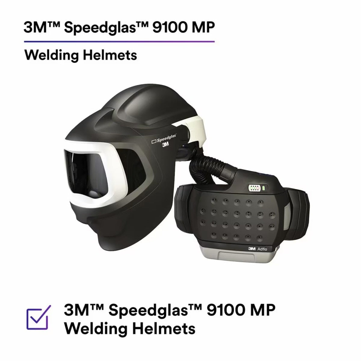 3M 7100262933 Adflo Powered Air Purifying Respirator HE System with Speedglas 9100 MP Welding Helmet (1 Each) - 2