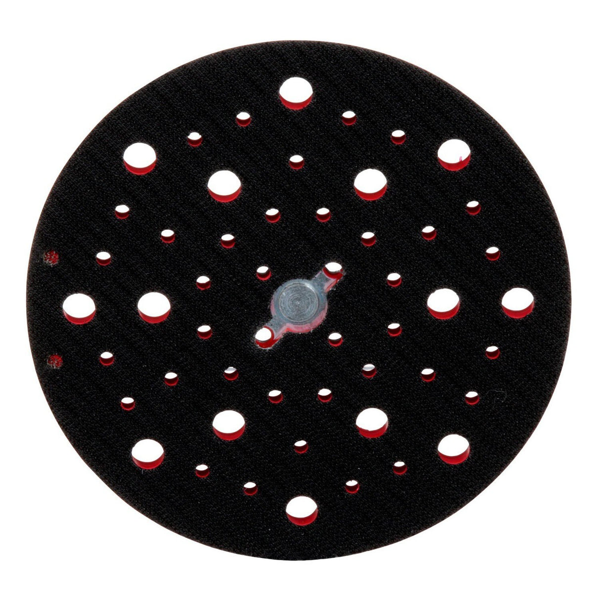 3M Xtract Hookit Clean Sanding Back-up Pad, 6 in, Hard, Red, 49 Holes, 5/16-24 EXT, Max 12000 RPM OPM (89409) (7100270476) - (10Pack) - 4