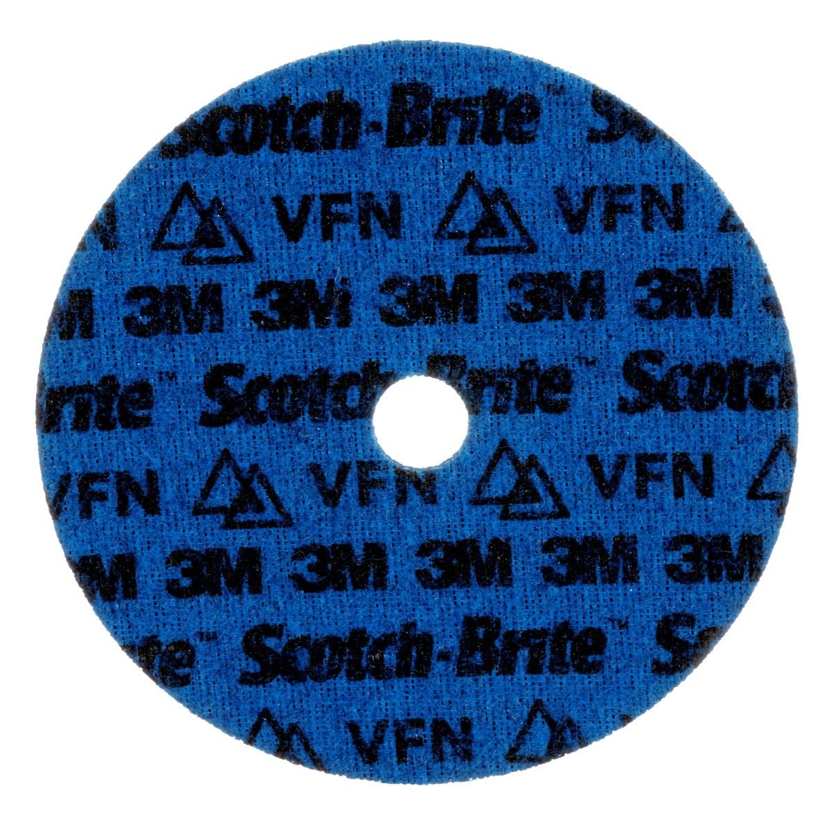 3M PN-DH Scotch-Brite Precision Surface Conditioning Disc, Very Fine, Blue, 7 in x 7/8 in Center Hole, Hook and Loop (7100271024) (25 Pack) - 2