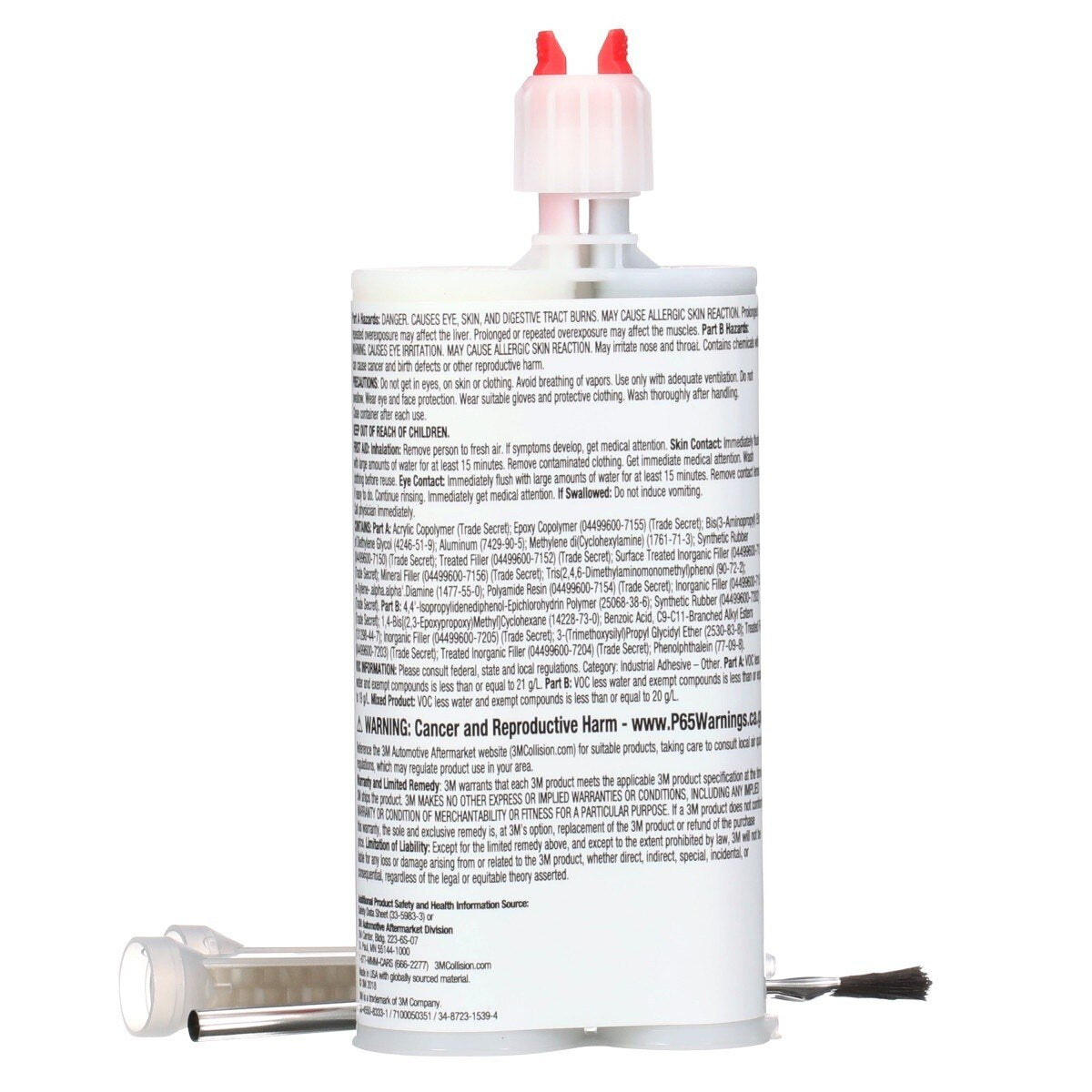 3M Impact Resistant Structural Adhesive, Two-Part Epoxy, Purple, 200 mL 6.75 fl oz Cartridge (07333) (7100273723) - (6Pack) - 4