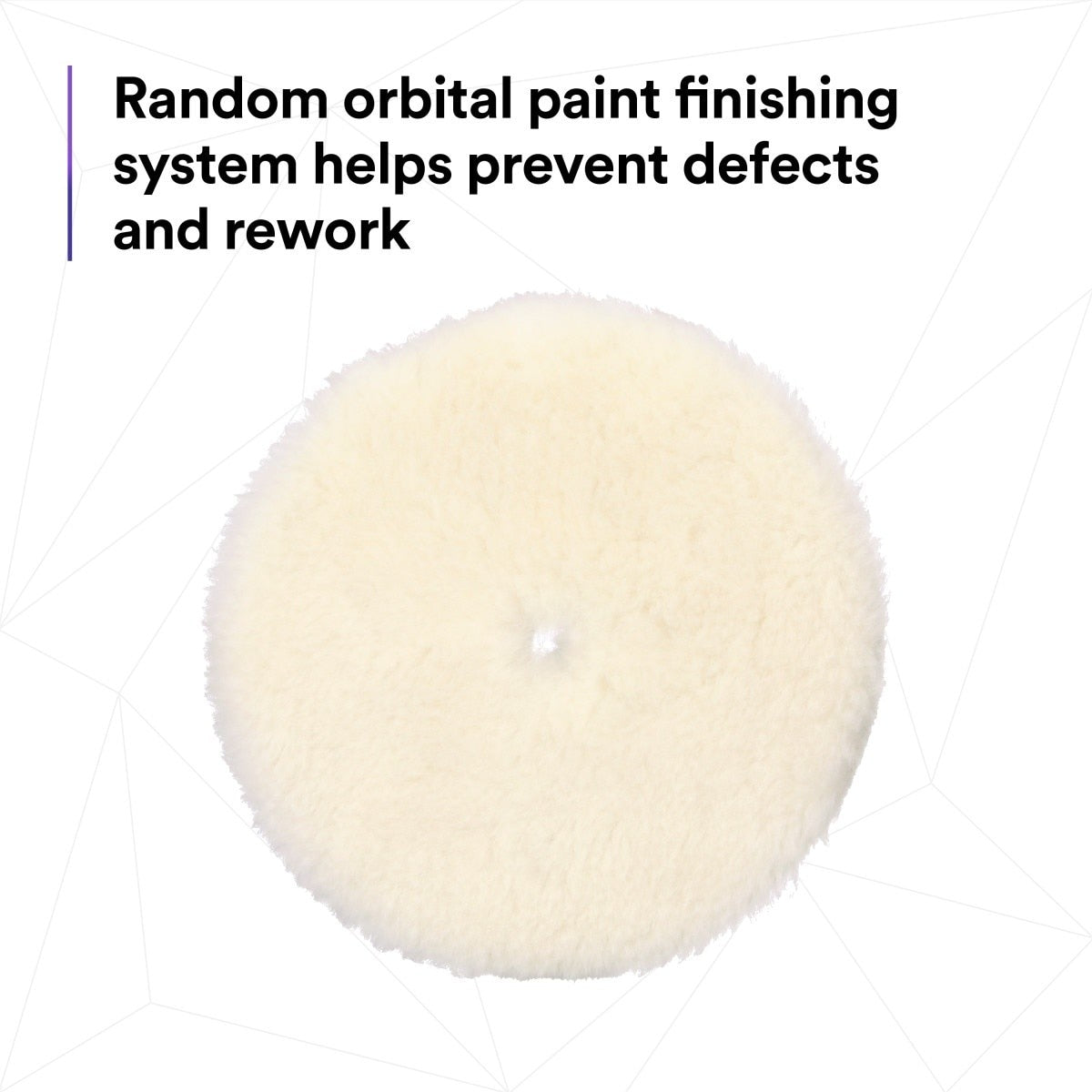 3M 34125 Hookit Random Orbital Medium Wool Compounding Pad, White, 6 in (150 mm) (7100276850) (12 Pack) - 10