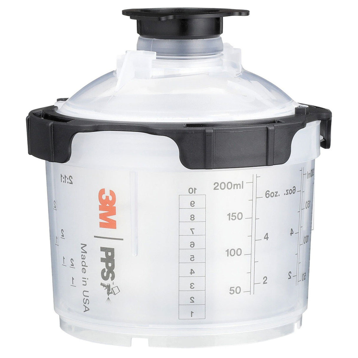 3M 26114 PPS Spray Cup System Kit, Mini, 6.8 oz, 200 Micron Filter (7100284553)